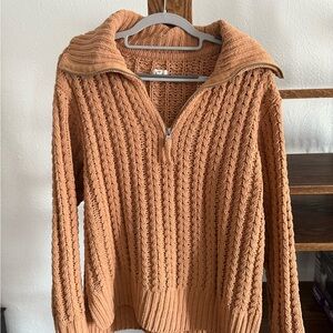 Aerie Women’s Cozy Chenille 1/4 Zip Sweater